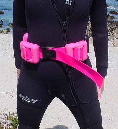 Diver Wearing Hard Weight Belt